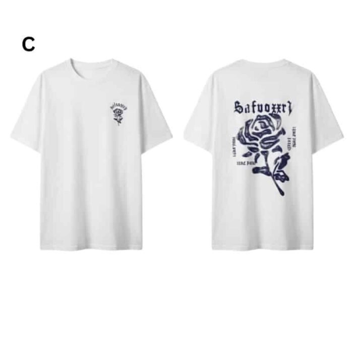 Retro High Street Rose T-shirt - Image 4