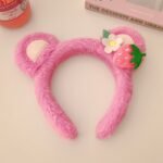 Strawberry Bear Plush Headband - Image 4
