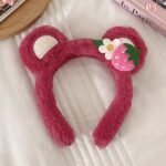 Strawberry Bear Plush Headband - Image 5