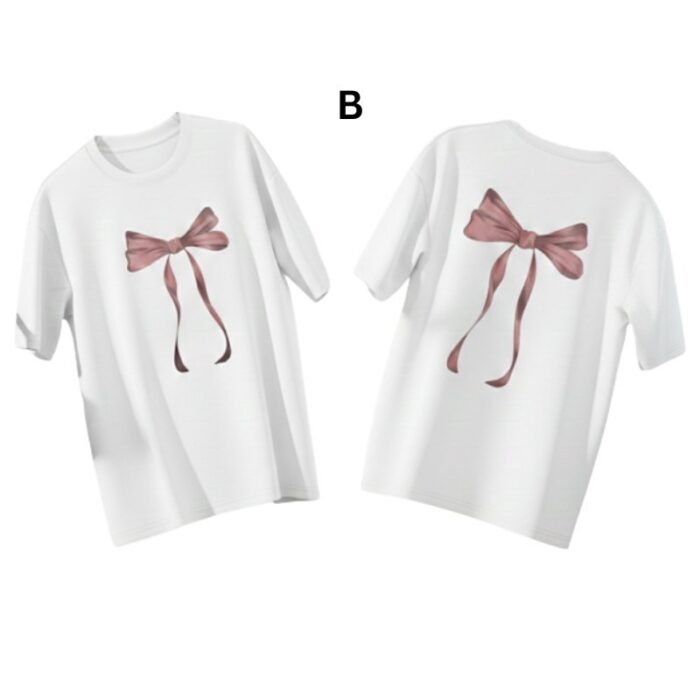 Butterfly Ribbon Printed T-shirt - Image 3