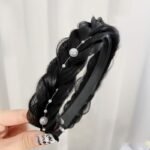 Pearl Fishbone Braid Headband