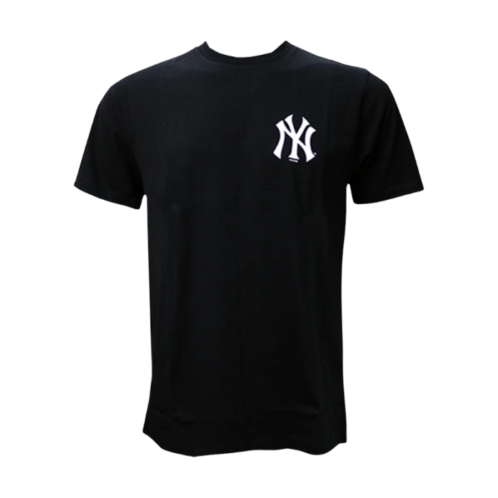 Men’s Black Cotton T-Shirt – Minimal Chest Logo Design - Image 3