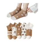 Cute Pastel Ankle Socks (5 Pairs / Set) - Image 4