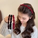 Clip Flocking Braided hairband