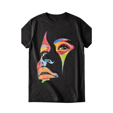 Abstract Face Art Graphic T-Shirt
