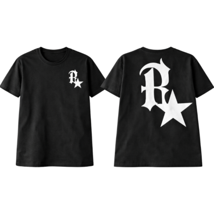 Black Graphic T-Shirt (R★ Design)
