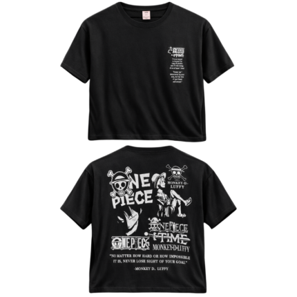 Anime Pirate Graphic T-Shirt – Adventure Style (Front & Back Print)