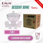 🍨 LAVA Tamu Dessert Bowl Set 7 in 1 (With Serving Cups & Scoop)