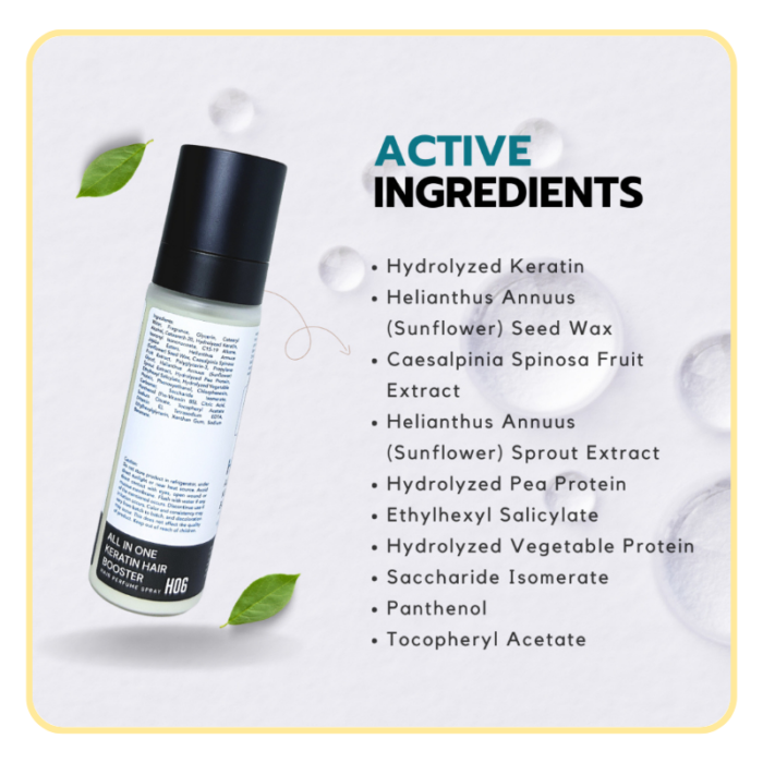 HUMIDE All-in-One Keratin Hair Booster Hair Perfume Spray | 3-in-1 Repair, Moisture & Shine (100 ml) - Image 6