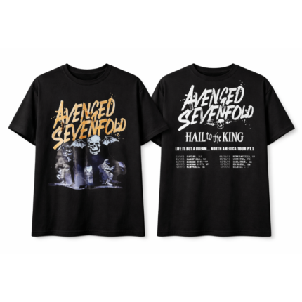 Avenged Sevenfold Hail to the King Graphic T-Shirt (Front & Back Print)