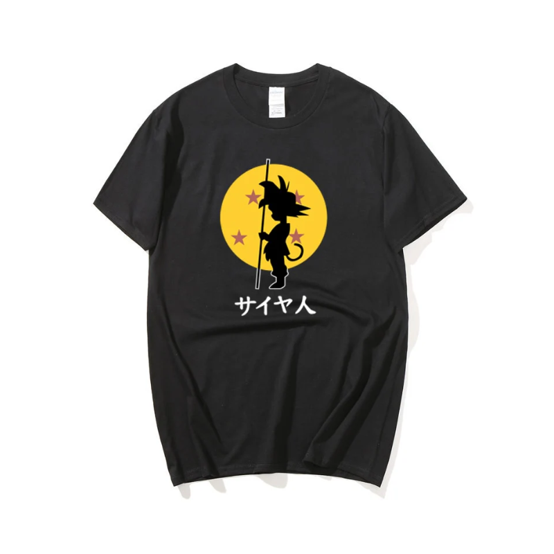 412-1.png Goku Silhouette Graphic T-Shirt - Image 1