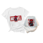 Cartoon Hero Graphic T-Shirt (Front & Back Print)
