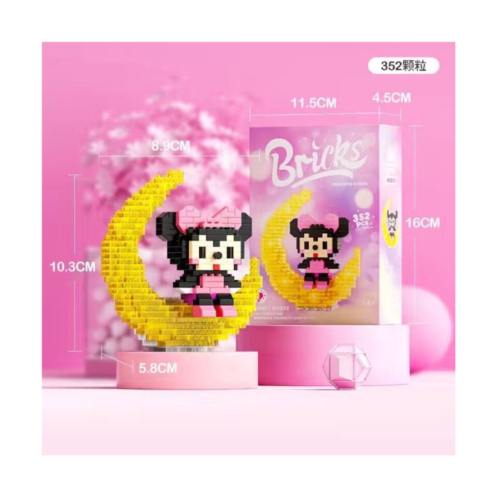Bricks Moon Series – Cute Character Micro Block Building Set - Image 3