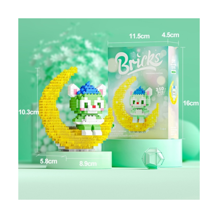 Bricks Moon Series – Cute Character Micro Block Building Set - Image 5
