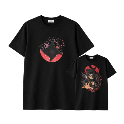 Anime Ninja Graphic T-Shirt (Black)