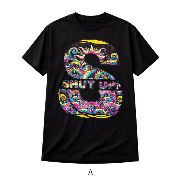Psychedelic “S” Graphic T-Shirt – SHUT UP! Edition - Image 3