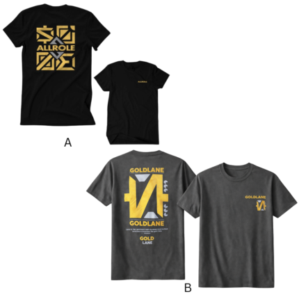 🏷 ALLROLE & GOLDLANE Premium Graphic T-Shirt (Unisex Cotton Streetwear – Front & Back Print)