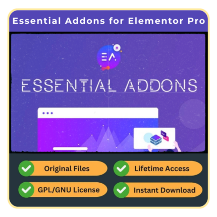 Essential Addons for Elementor Pro (GPL) – 70+ Widgets & Extensions