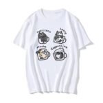 Cartoon Cat American Coffee Printed T-shirt - Image 2