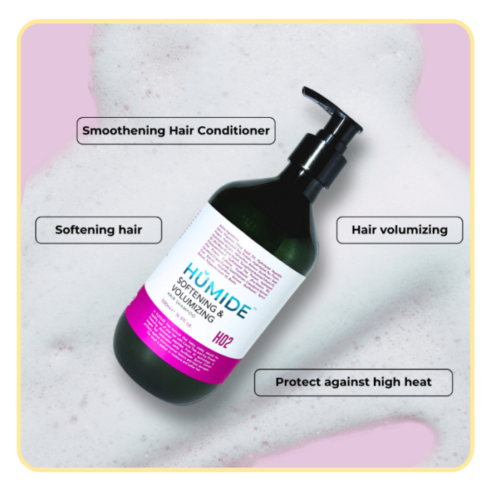 HUMIDE Softening & Volumizing Hair Shampoo | For Thin & Dry Hair (500 ml) - Image 3