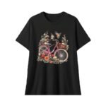 Floral And Butterfly Print Tee Graphic T-shirt - Image 3