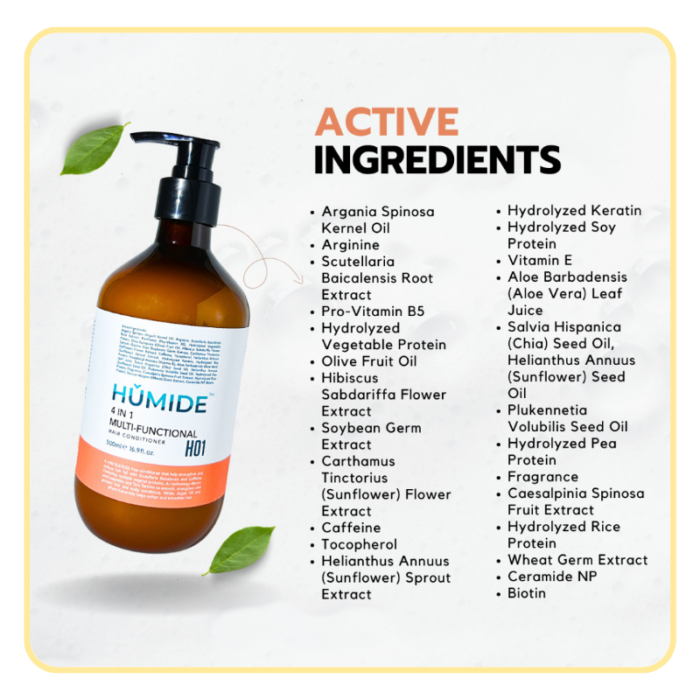 HUMIDE 4 in 1 Multi-Functional Hair Conditioner | Can Be Used On Scalp 500 ml - Image 4