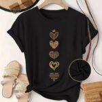 Leopard Heart Print T-shirt