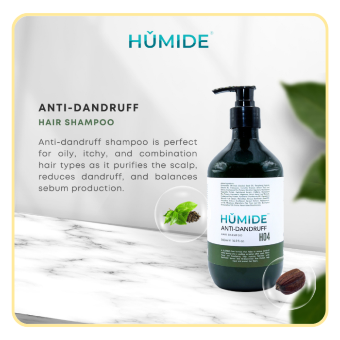 HUMIDE Anti-Dandruff Hair Shampoo | For Oily, Itchy & Combination Scalp (500 ml) - Image 6