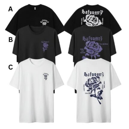 Retro High Street Rose T-shirt