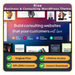 Rise – Business & Consulting WordPress Theme (GPL | Latest Version 4.3.1)