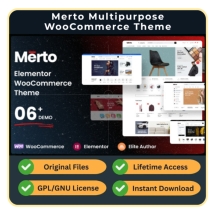 Merto Multipurpose WooCommerce Theme — (Free Updates + GPL)