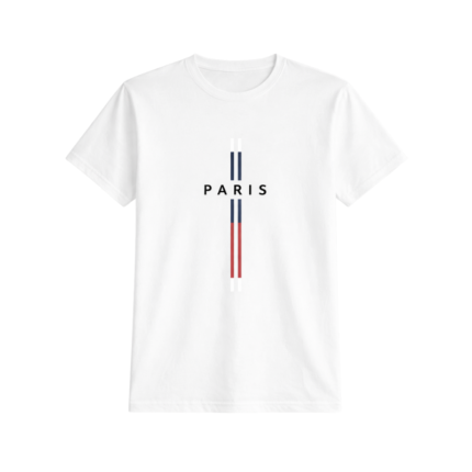 PARIS Minimalist Stripe T-Shirt | Unisex Casual Cotton Tee