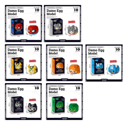 Damo Egg Model – Pixel Brick Series