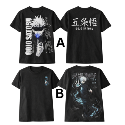 Gojo Satoru Anime T-Shirt – Jujutsu Kaisen Oversized Cotton Tee