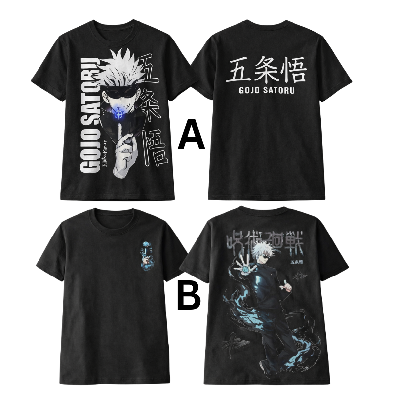 Product-63.png Gojo Satoru Anime T-Shirt – Jujutsu Kaisen Oversized Cotton Tee - Image 1