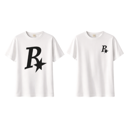 R Star logo T-shirt (front & back design)