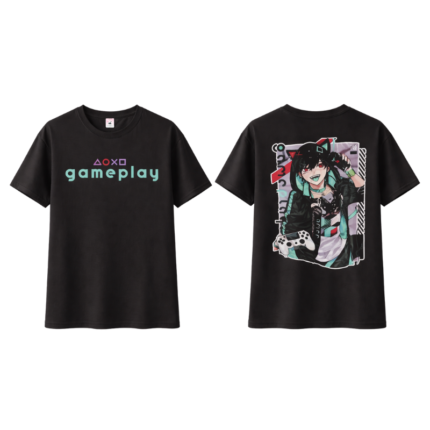 Gameplay Anime Graphic T-shirt (front & back design)