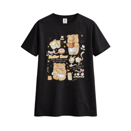 Butter Bear Cute Graphic T-Shirt