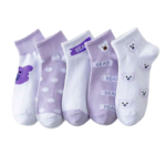 Cute Pastel Ankle Socks (5 Pairs / Set) - Image 2