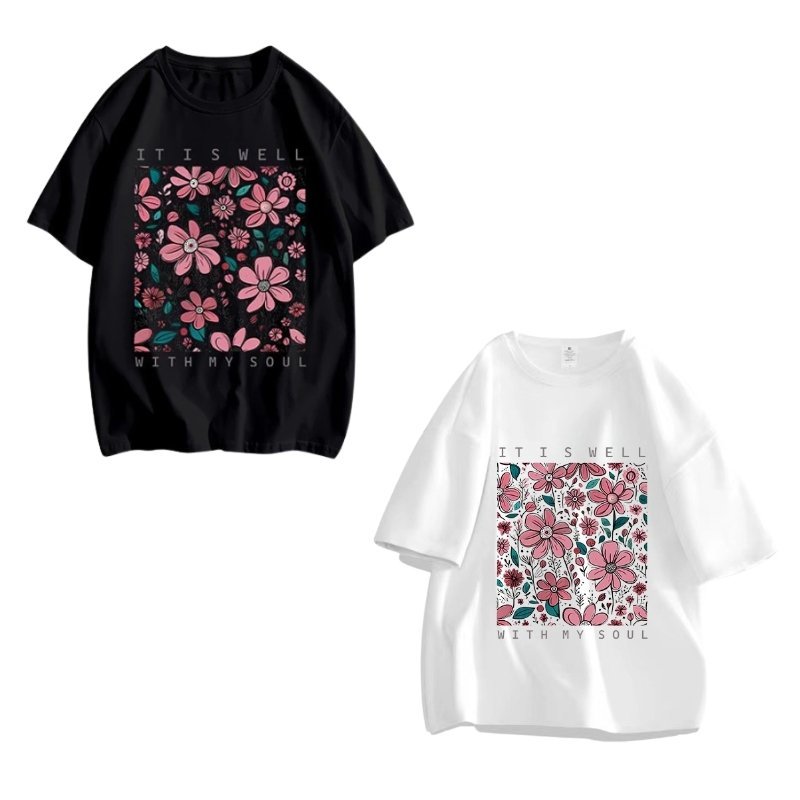 8.jpg Floral Print T-Shirt - Image 1