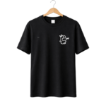 Cute Monster Mini Print T-Shirt (Black)