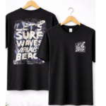 Unisex Black T-Shirt | LET’S SURF