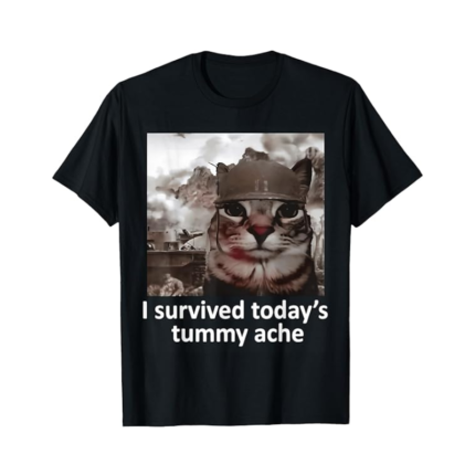 Funny Cat Meme Graphic T-Shirt