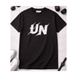 Minimalist UN Logo T-Shirt | Streetwear Graphic Tee | Unisex Cotton Oversize Shirt | Casual Black Tee