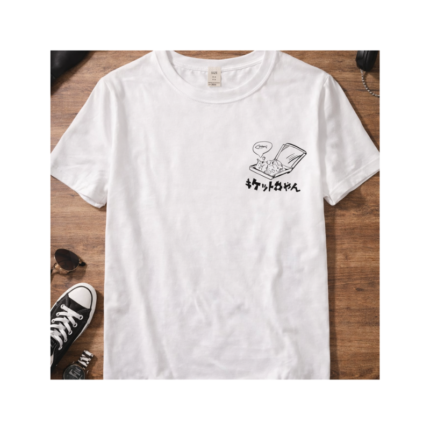 Japanese Cat Graphic Cotton T-Shirt (Unisex)